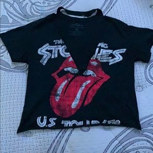 Cropped Rolling Stone Shirt